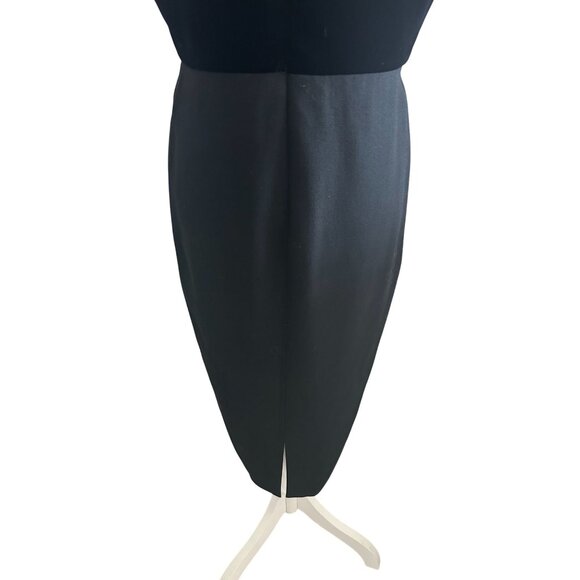 DONALD DEAL Black Velvet V Neck Cocktail Dress Size US 10 - Picture 8 of 8